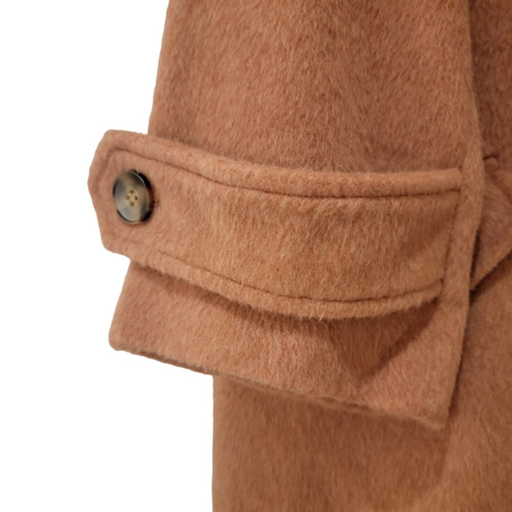 Lulus Statement Chic Light Brown Belted Coat Size… - image 7